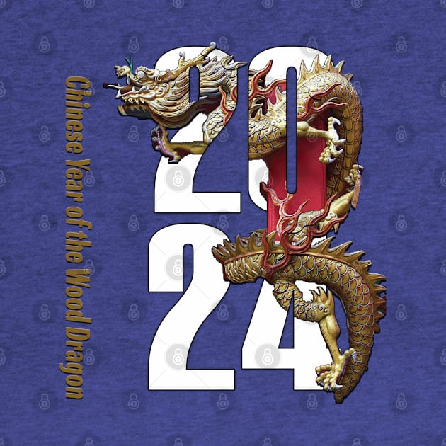 Chinese New Year of Wood Dragon 2024 by TeeText